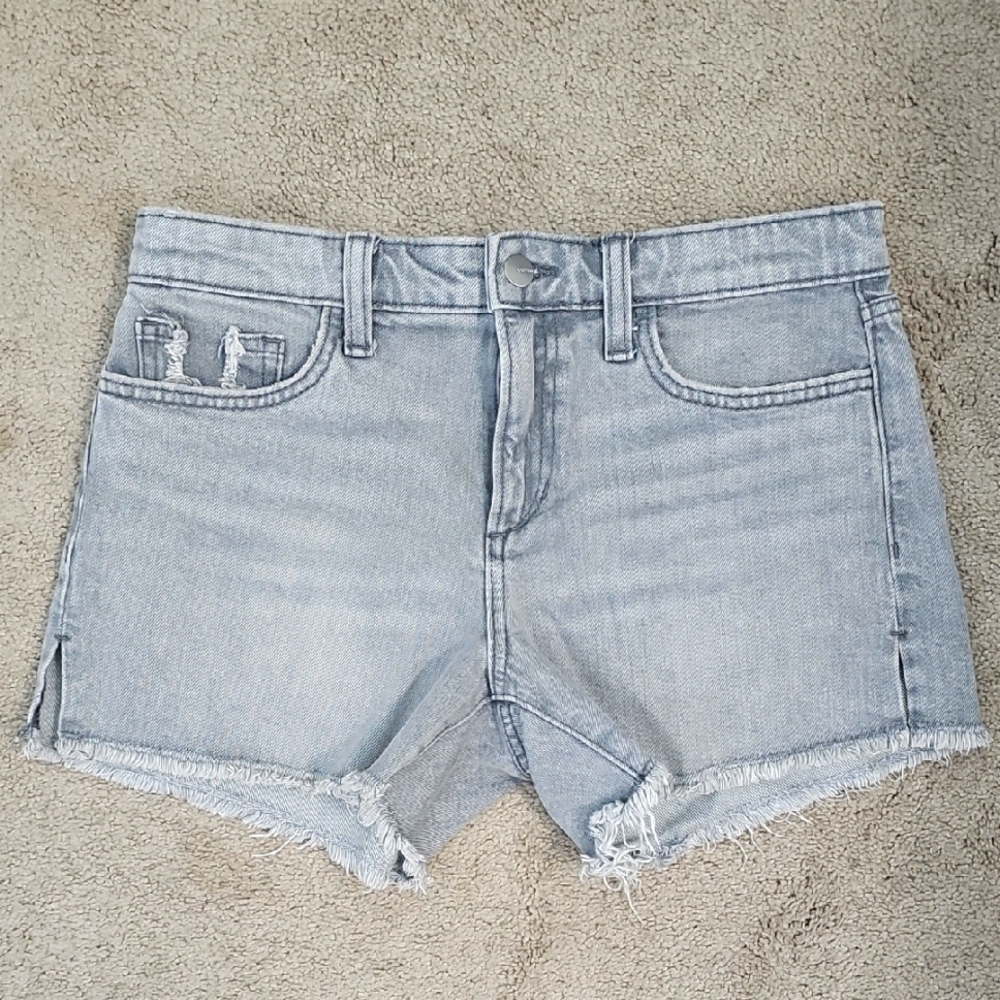 Women's Gray Denim Shorts